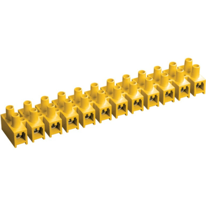 Зажим контактный винтовой IEK ЗВИ-3 н/г 1,0-2,5мм2 желтый (2шт/блистер) - UZV7-003-04-2